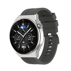 Strap-it Huawei Watch GT 3 Pro 46mm extreme silicone band (donkergrijs)