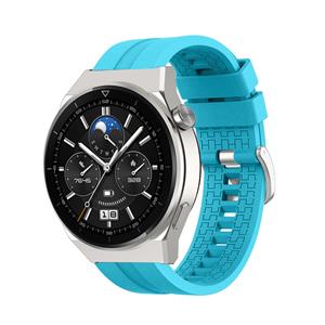 Strap-it Huawei Watch GT 3 Pro 46mm extreme silicone band (lichtblauw)