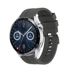 Strap-it Huawei Watch GT 3 46mm extreme silicone band (donkergrijs)