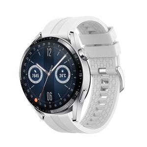 Strap-it Huawei Watch GT 3 46mm extreme silicone band (wit)