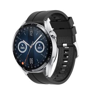 Strap-it Huawei Watch GT 3 46mm extreme silicone band (zwart)