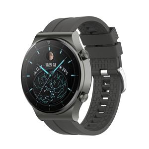 Strap-it Huawei Watch GT 2 Pro extreme silicone band (donkergrijs)
