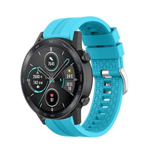 Strap-it Honor Magic Watch 2 extreme silicone band (lichtblauw)