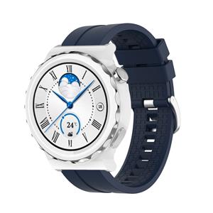 Strap-it Huawei Watch GT 3 Pro 43mm extreme silicone band (donkerblauw)
