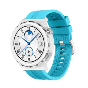 Strap-it Huawei Watch GT 3 Pro 43mm extreme silicone band (lichtblauw)