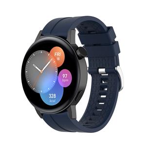 Strap-it Huawei Watch GT 3 42mm extreme silicone band (donkerblauw)
