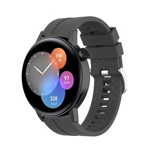 Strap-it Huawei Watch GT 3 42mm extreme silicone band (donkergrijs)