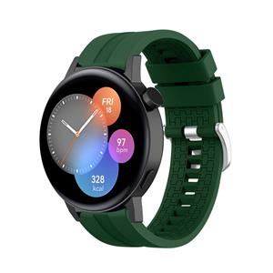 Strap-it Huawei Watch GT 3 42mm extreme silicone band (legergroen)
