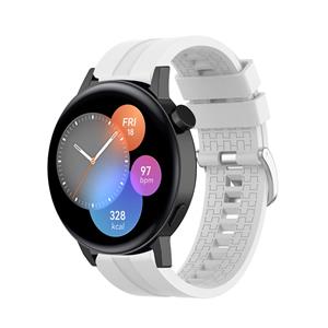 Strap-it Huawei Watch GT 3 42mm extreme silicone band (wit)
