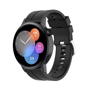 Strap-it Huawei Watch GT 3 42mm extreme silicone band (zwart)