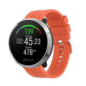 Strap-it Polar Unite extreme silicone band (oranje)