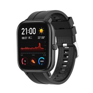 Strap-it Xiaomi Amazfit GTS extreme silicone band (zwart)