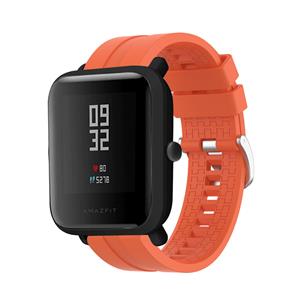 Strap-it Xiaomi Amazfit Bip extreme silicone band (oranje)