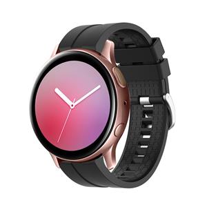 Strap-it Samsung Galaxy Watch Active extreme silicone band (zwart)