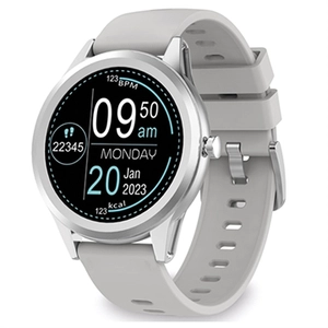 Ksix Globe Waterbestendig Smartwatch met Bluetooth 5.0 - Zilver