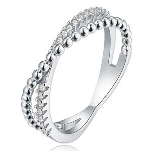 LGT JWLS Dames Ring Verzilverd van Edelstaal met Zirkonia-16mm