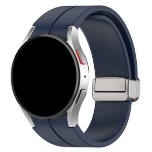 Strap-it Samsung Galaxy Watch 5 44mm magnetische sport band (donkerblauw)