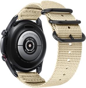 Strap-it Huawei Watch 3 (Pro) nylon gesp band (khaki)