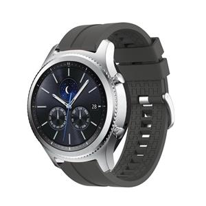 Strap-it Samsung Gear S3 extreme silicone band (donkergrijs)