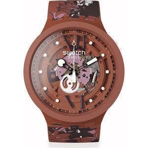 Swatch Big Bold Bio-Reloaded SB05C100 Camoflower Cotton horloge