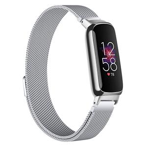 Strap-it Fitbit Inspire 3 Milanese band (zilver)