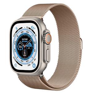 Strap-it Apple Watch Ultra milanese band (rosé goud)