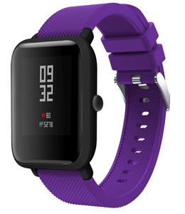 Strap-it Xiaomi Amazfit Bip silicone band (paars)