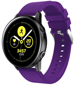 Strap-it Samsung Galaxy Watch Active silicone band (paars)