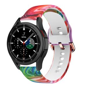 Strap-it Samsung Galaxy Watch 4 Classic 46mm Colorful Silicone bandje