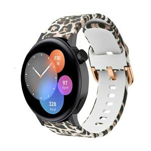 Strap-it Huawei Watch GT 3 42mm Lucky Leopard siliconen bandje