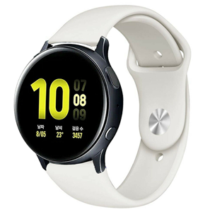 Strap-it Samsung Galaxy Watch Active sport band (wit)