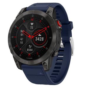 Strap-it Garmin Epix Gen 2 siliconen bandje (donkerblauw)