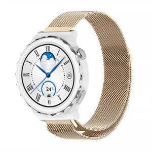 Strap-it Huawei Watch GT 3 Pro 43mm Milanese band (champagne)
