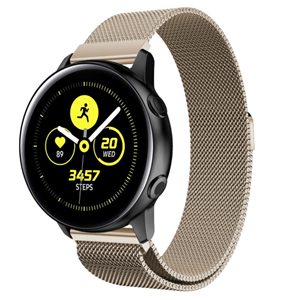 Strap-it Samsung Galaxy Watch Active Milanese band (champagne)