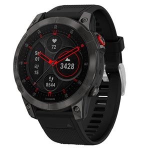 Strap-it Garmin Epix Gen 2 siliconen bandje (zwart)