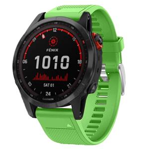 Strap-it Garmin Fenix 7 siliconen bandje (groen)