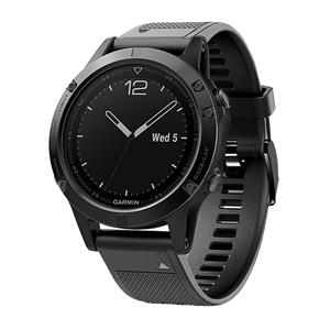 Strap-it Garmin Fenix 5 / 6 siliconen bandje (zwart)