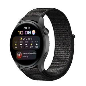 Strap-it Huawei Watch 3 (Pro) nylon band (zwart)