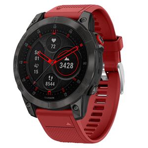 Strap-it Garmin Epix Gen 2 siliconen bandje (rood)