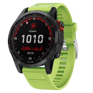 Strap-it Garmin Fenix 7 siliconen bandje (lichtgroen)