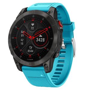 Strap-it Garmin Epix Gen 2 siliconen bandje (lichtblauw)