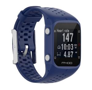 Strap-it Polar M400 / M430 siliconen bandje (donkerblauw)