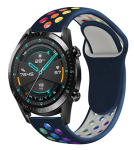 Strap-it Huawei Watch GT sport band (kleurrijk donkerblauw)