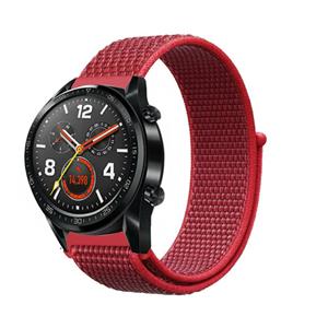 Strap-it Huawei Watch GT nylon band (rood)