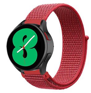 Strap-it Samsung Galaxy Watch 4 40mm nylon band (rood)