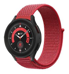 Strap-it Samsung Galaxy Watch 5 Pro nylon band (rood)