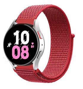 Strap-it Samsung Galaxy Watch 5 - 44mm nylon band (rood)