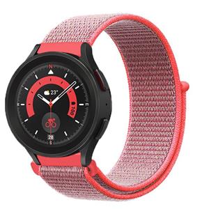 Strap-it Samsung Galaxy Watch 5 Pro nylon band (neon pink)