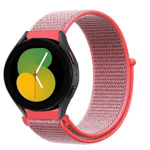 Strap-it Samsung Galaxy Watch 5 - 40mm nylon band (neon pink)