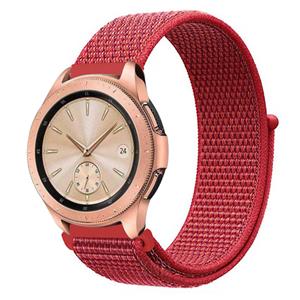 Strap-it Samsung Galaxy Watch 42mm nylon band (rood)